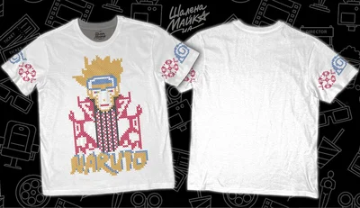 Футболки с полной запечаткой: наруто вышиванка